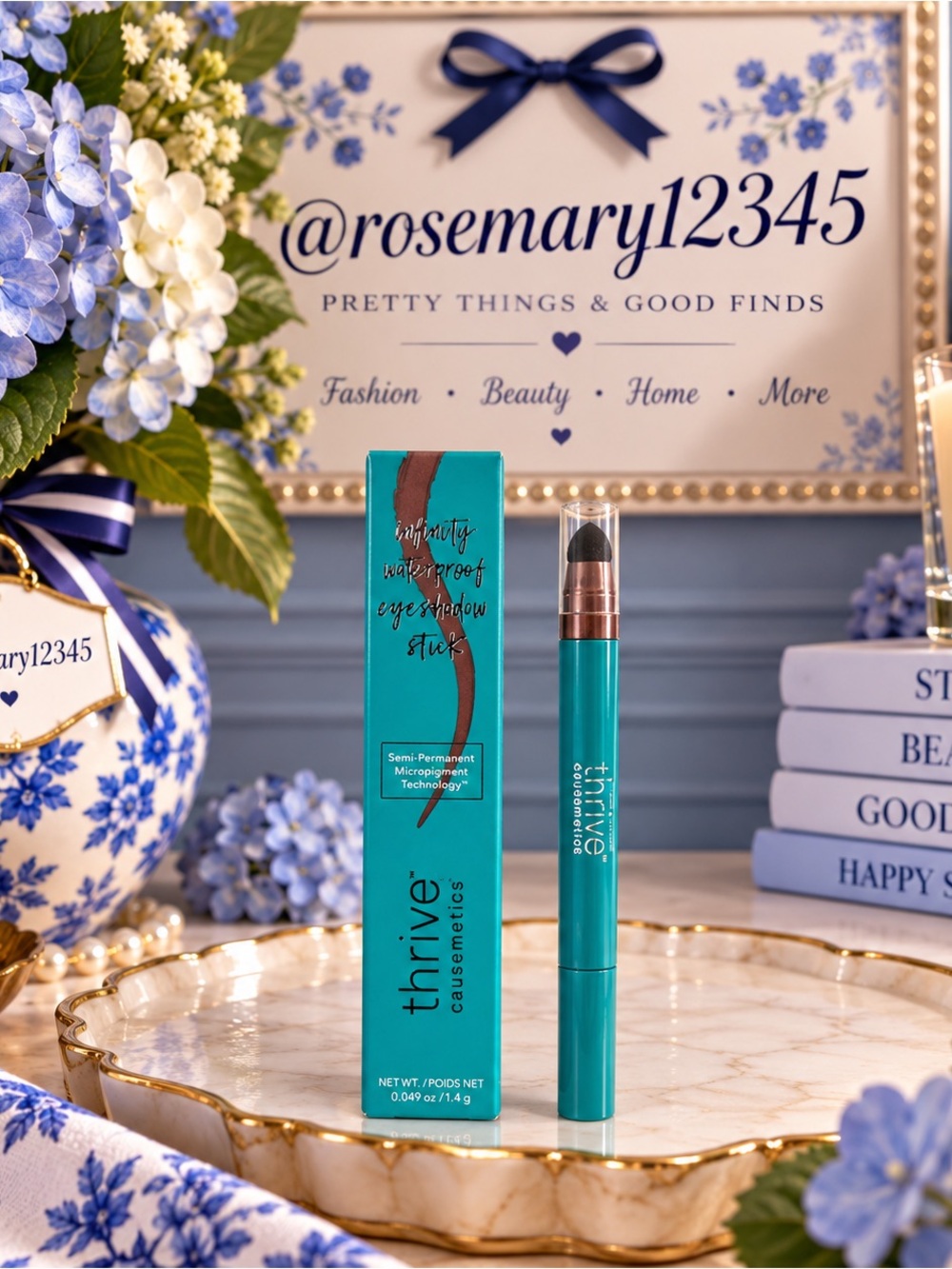 thrive causemetics Teal Waterproof Eyeshadow Stick - Elena